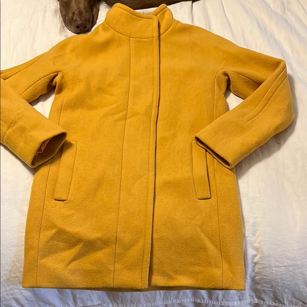 J. Crew Yellow Wool Coat